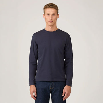 Sunspel LS Riviera T-Shirt Navy