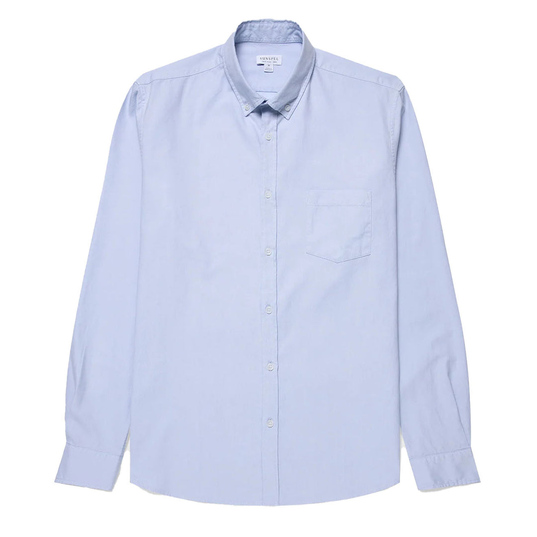Sunspel L/S Oxford Shirt Light Blue - Parasol Store