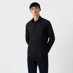Sunspel L/S Shirt Black - Parasol Store