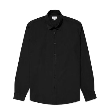 Sunspel L/S Shirt Black - Parasol Store