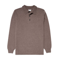 Sunspel Lambswool Polo Shirt Cedar - Parasol Store