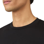 Sunspel Long Sleeve Riviera Midweight T-Shirt Black - Parasol Store