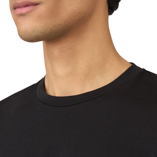Sunspel Long Sleeve Riviera Midweight T-Shirt Black - Parasol Store