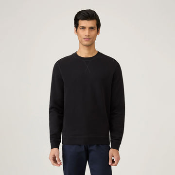 Sunspel Loopback Sweatshirt Black