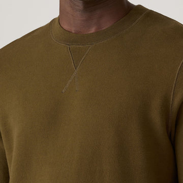 Sunspel Loopback Sweatshirt Loden Green