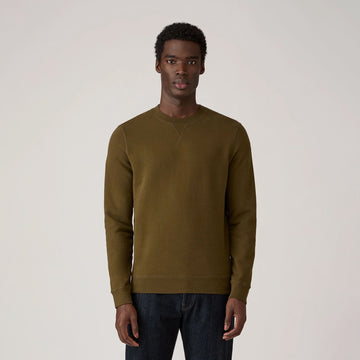 Sunspel Loopback Sweatshirt Loden Green