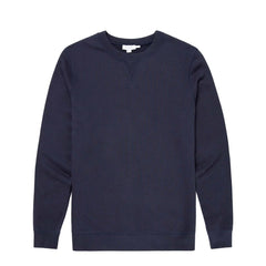 Sunspel Loopback Sweatshirt Navy - Parasol Store