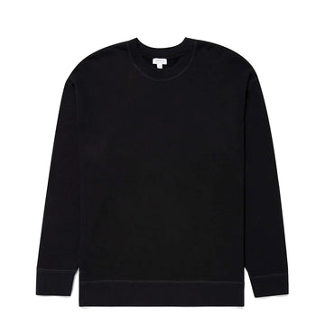 Sunspel Oversized Loopback Sweatshirt Black