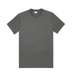 Sunspel Relaxed Fit Heavyweight Supima Cotton T‑Shirt Drill Green - Parasol Store