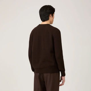 Sunspel Ribbed Cotton Jumper Truffle - Parasol Store