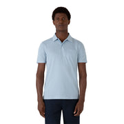 Sunspel Riviera Polo Shirt Blue Mist - Parasol Store