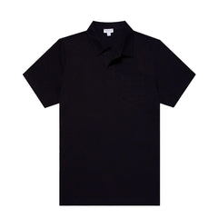 Sunspel Riviera Polo Shirt Midnight Navy - Parasol Store