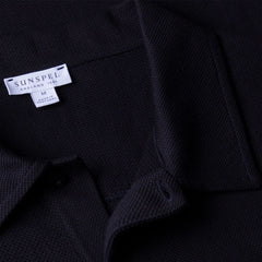 Sunspel Riviera Polo Shirt Midnight Navy - Parasol Store