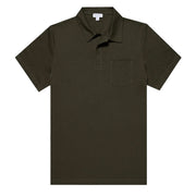 Sunspel Riviera Polo Shirt Pine Green - Parasol Store