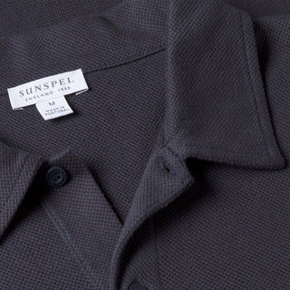 Sunspel Riviera S/S Polo Shirt Navy - Parasol Store