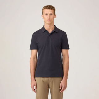 Sunspel Riviera S/S Polo Shirt Navy - Parasol Store