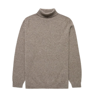 Sunspel Roll Neck Sweater Bark - Parasol Store