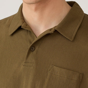 Sunspel S/S Riviera Polo Loden Green