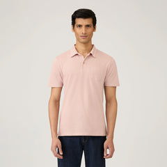 Sunspel SS Riviera Polo Pale Pink