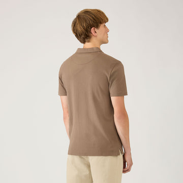 Sunspel SS Riviera Polo Shirt Dark Cedar