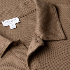 Sunspel SS Riviera Polo Shirt Dark Cedar