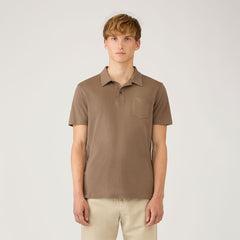 Sunspel SS Riviera Polo Shirt Dark Cedar