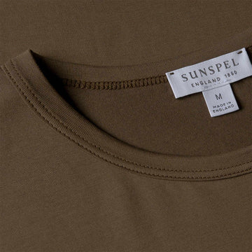 Sunspel S/S Classic T-Shirt Bark - Parasol Store