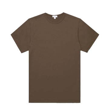 Sunspel S/S Classic T-Shirt Bark - Parasol Store