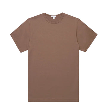 Sunspel S/S Classic T-Shirt Bark - Parasol Store