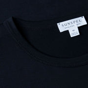 Sunspel S/S Crew Neck Tee Midnight Navy - Parasol Store