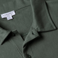 Sunspel S/S Riviera Polo Dark Green - Parasol Store