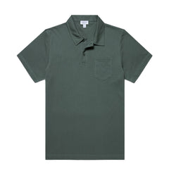 Sunspel S/S Riviera Polo Dark Green - Parasol Store
