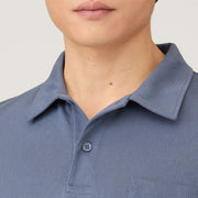 Sunspel S/S Riviera Polo Selvedge Blue - Parasol Store
