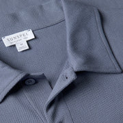 Sunspel S/S Riviera Polo Selvedge Blue - Parasol Store