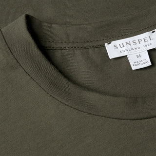 Sunspel S/S Riviera T-Shirt Dark Green - Parasol Store