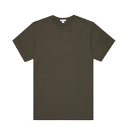 Sunspel S/S Riviera T-Shirt Dark Green - Parasol Store
