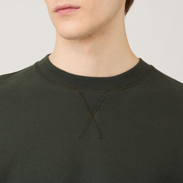 Sunspel Sweatshirt Dark Green - Parasol Store