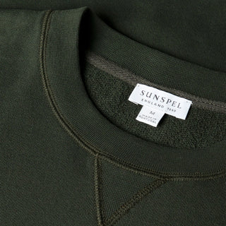Sunspel Sweatshirt Dark Green - Parasol Store