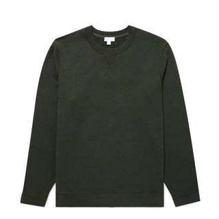 Sunspel Sweatshirt Dark Green - Parasol Store