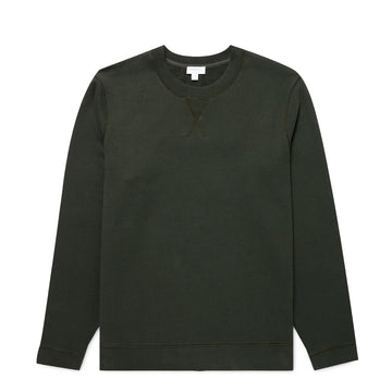 Sunspel Sweatshirt Dark Green - Parasol Store