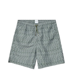 Sunspel Swim Shorts Green Painted Spot Print - Parasol Store