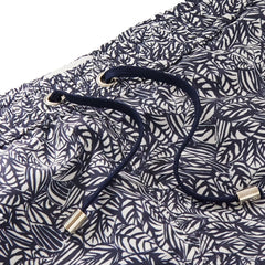 Sunspel Swim Shorts Navy Tropics Print - Parasol Store