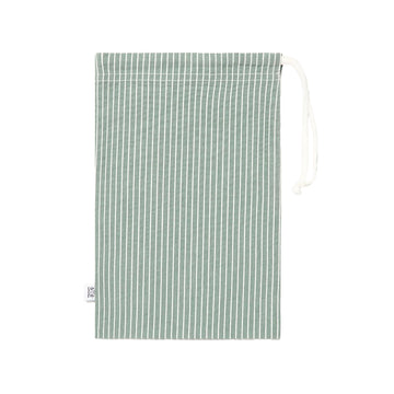 Sunspel Textured Stripe Swimshort Bright Green / White Seersucker Pinstripe