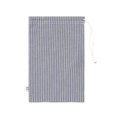 Sunspel Textured Stripe Swimshort Navy / White Seersucker Pinstripe