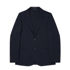 Sunspel Textured Wool Blazer Navy
