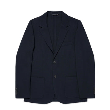 Sunspel Textured Wool Blazer Navy