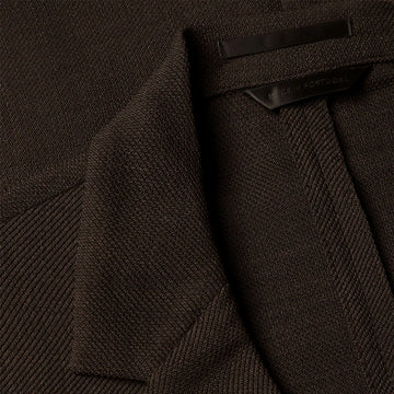 Sunspel Textured Wool Blazer Truffle - Parasol Store