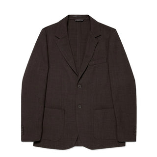 Sunspel Textured Wool Blazer Truffle - Parasol Store