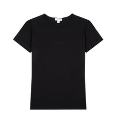 Sunspel Womens Classic T-Shirt Black - Parasol Store