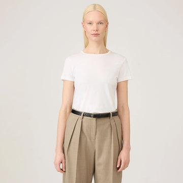 Sunspel Womens Classic T-Shirt White - Parasol Store
